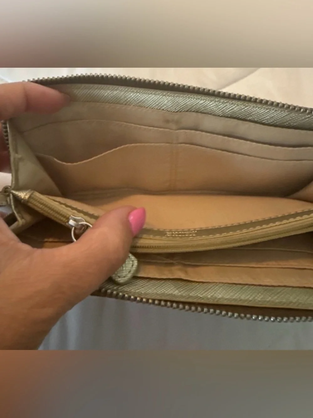COACH Signature Canvas Wristlet & Zip Wallet Duo Set Brown Tan Bundle ✨